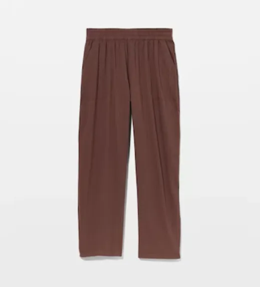 Textured Stripe Relaxed Barrel Pants